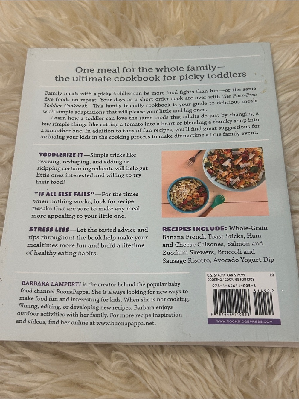 The Fuss-Free Toddler Cookbook - Light Blue Cover - Picture 2 of 5